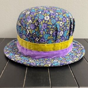 Vintage Floral Hat w/ Velvet Band + Vintage Dunnavant’s Hat Box (Huntsville AL)